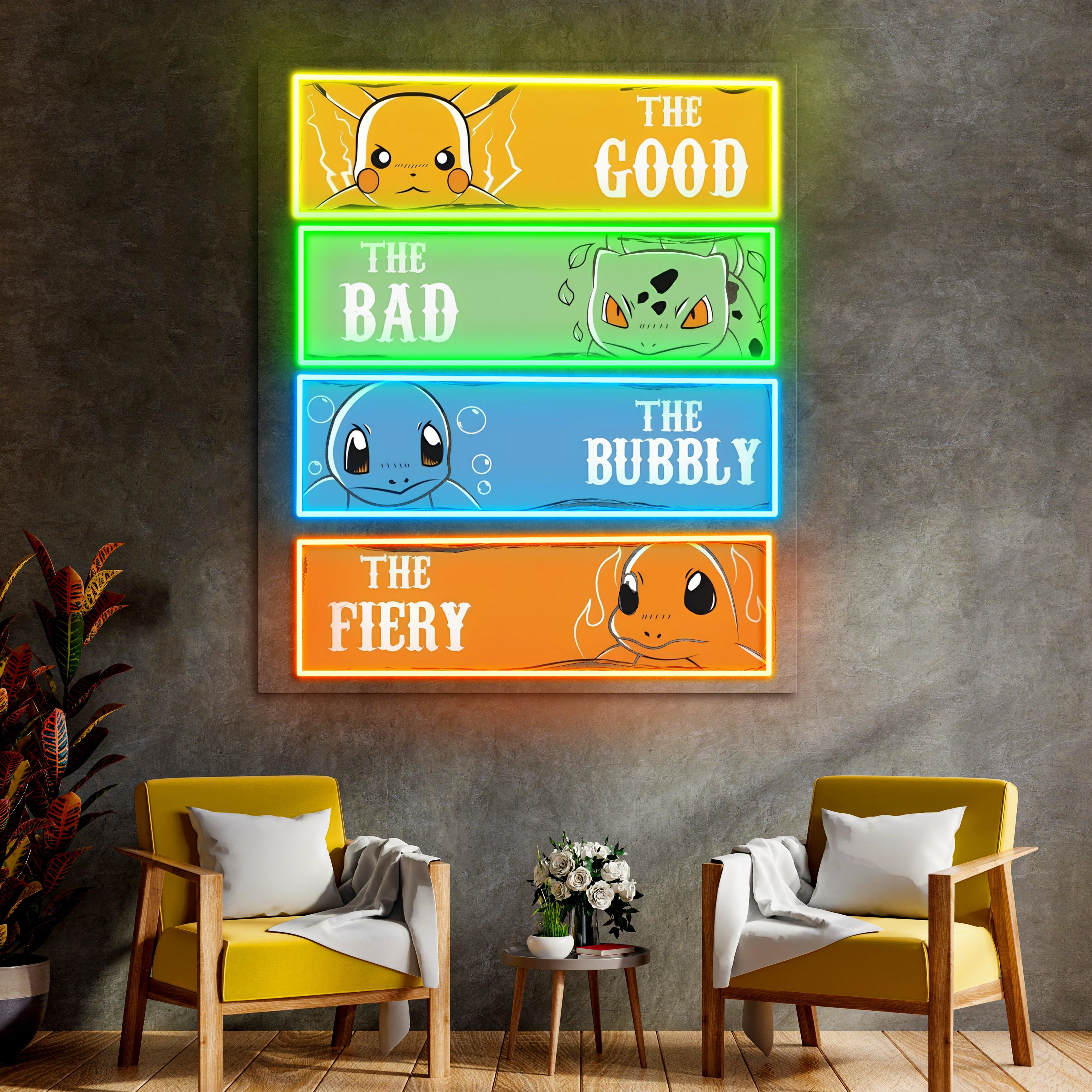 Element Neon Character Wall Light