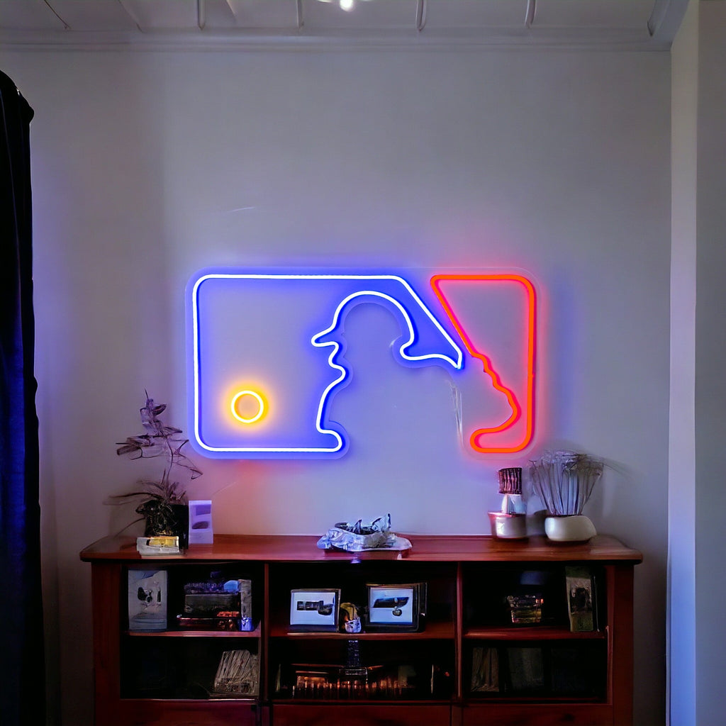 Baseball Pitcher Neon Wall Sign