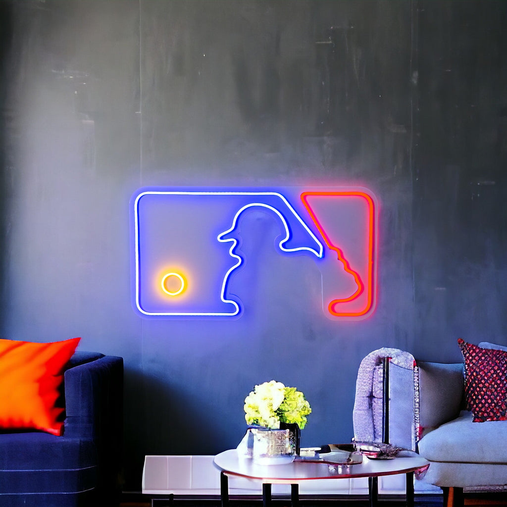 Baseball Pitcher Neon Wall Sign