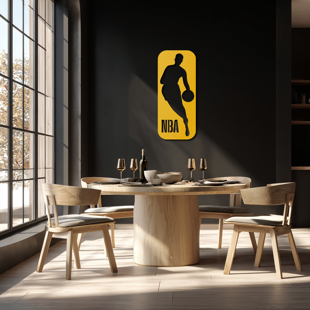 NBA Logo Silhouette Poster