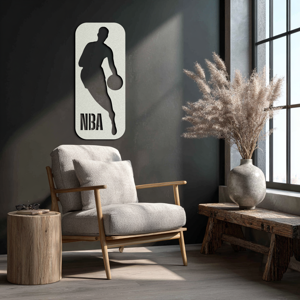 NBA Logo Silhouette Poster