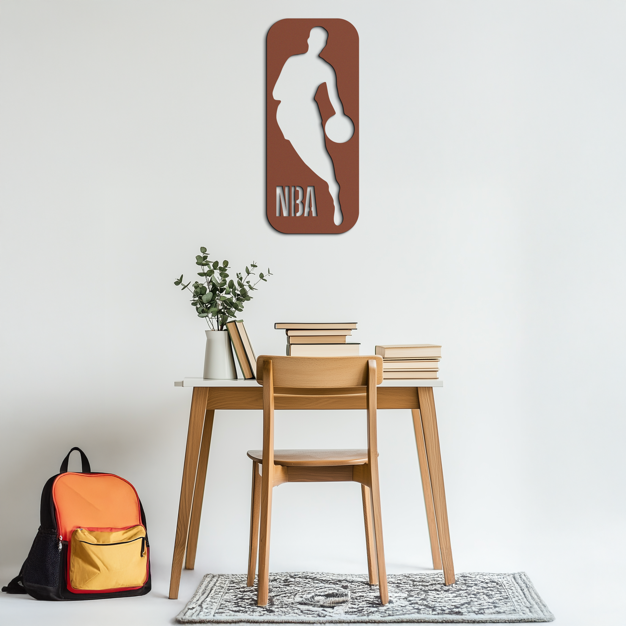 NBA Logo Silhouette Poster