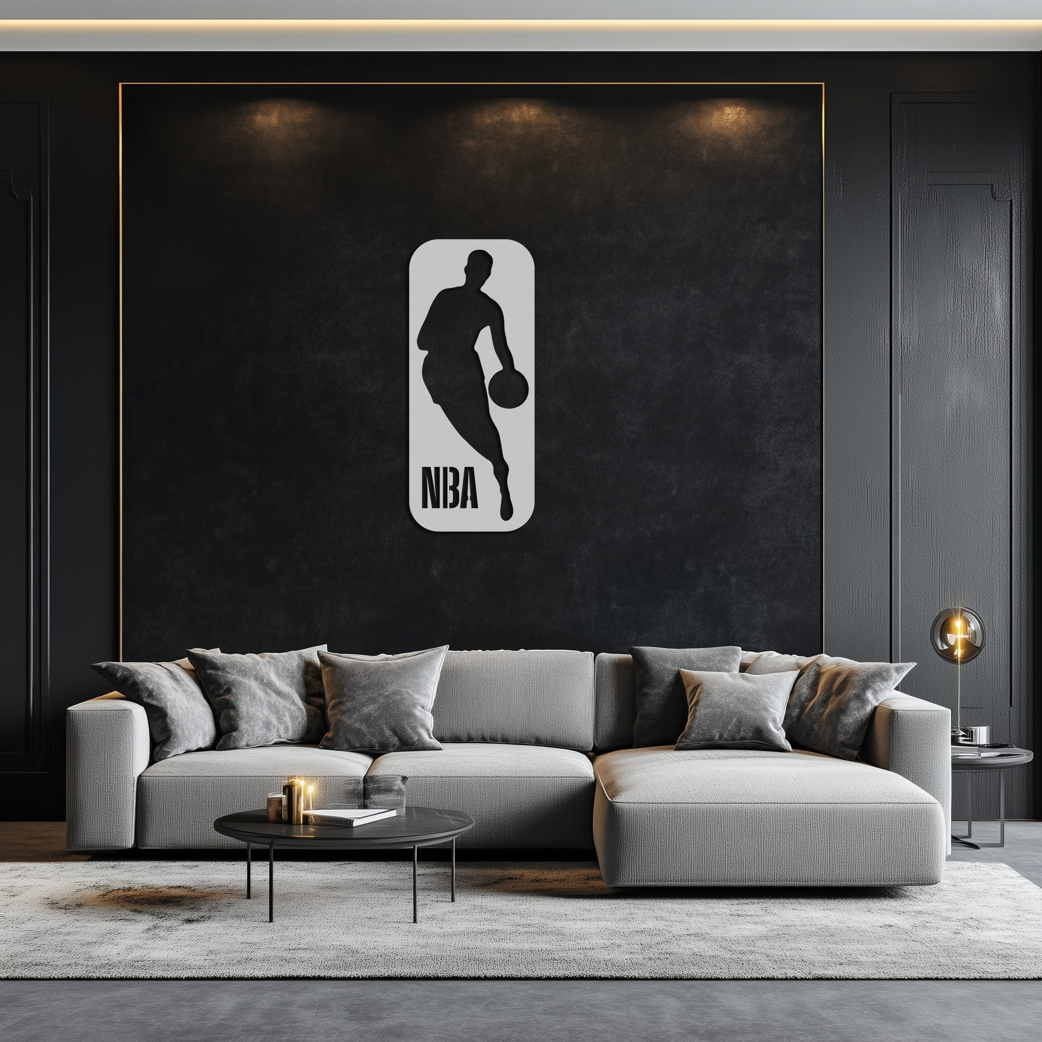 NBA Logo Silhouette Poster