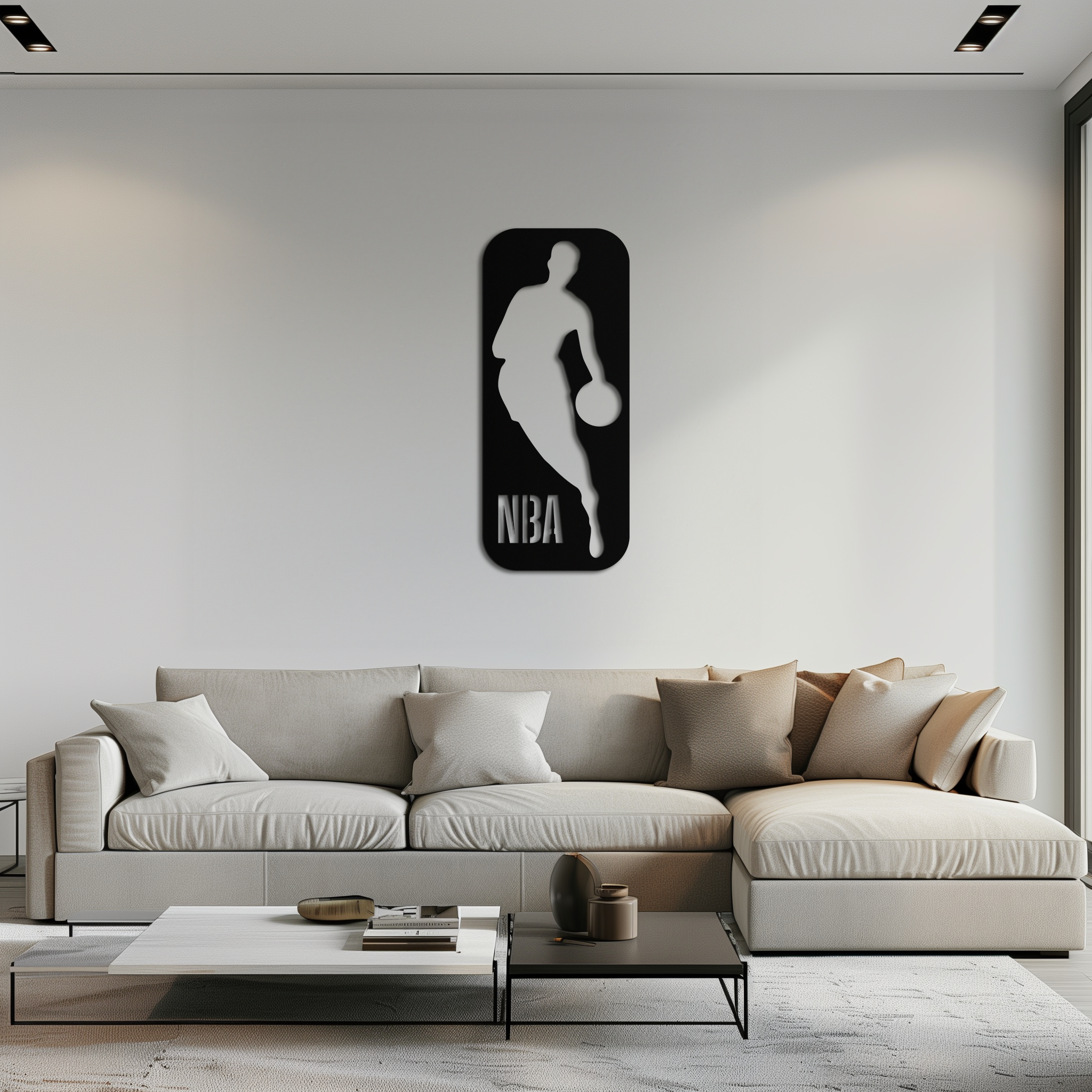 NBA Logo Silhouette Poster