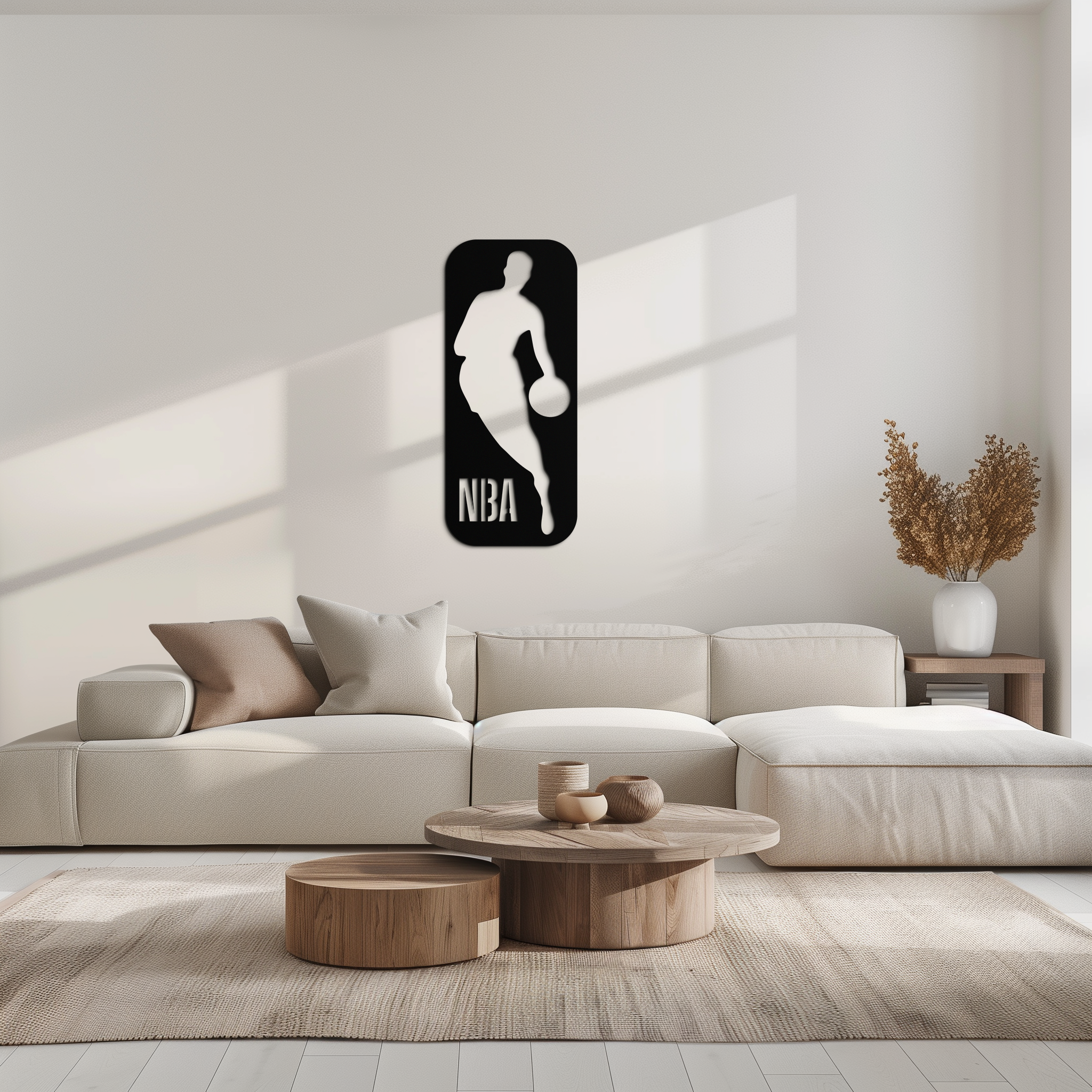 NBA Logo Silhouette Poster