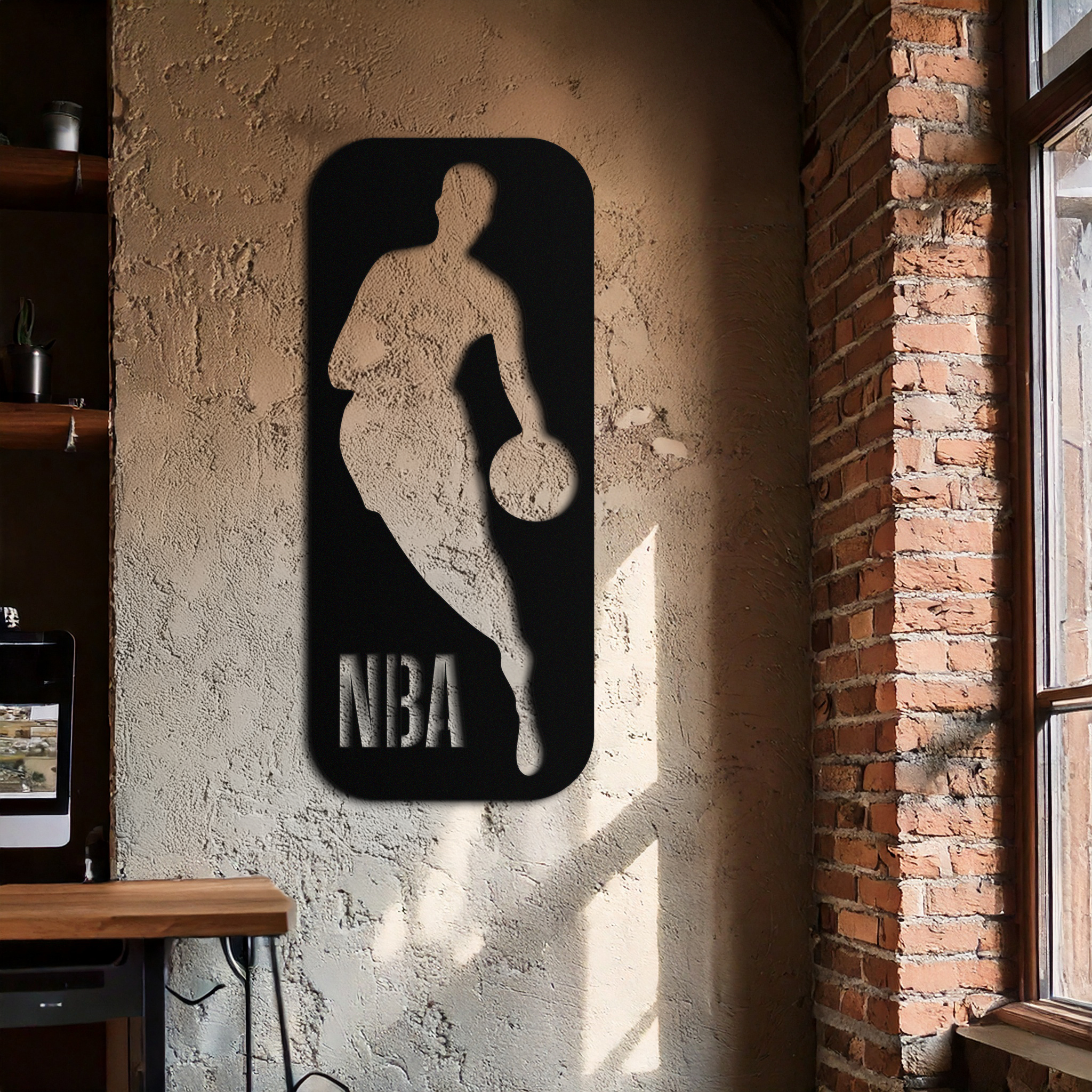 NBA Logo Silhouette Poster
