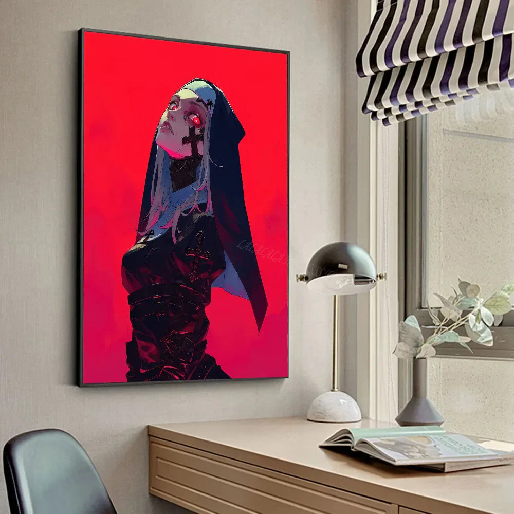 Anime Nun Poster Set