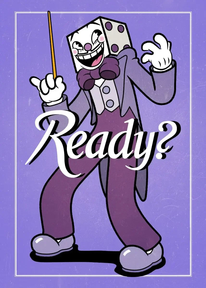 Cuphead Retro Cartoon Poster Set