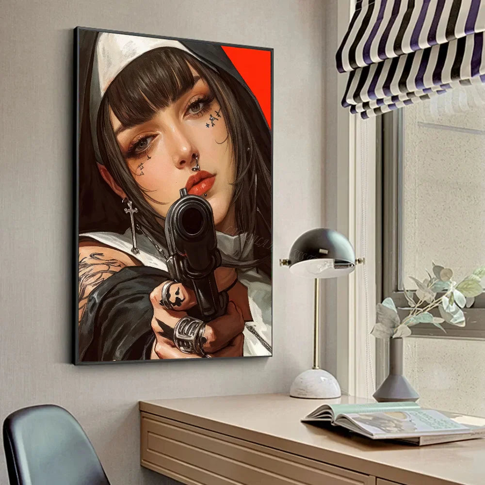 Anime Nun Poster Set