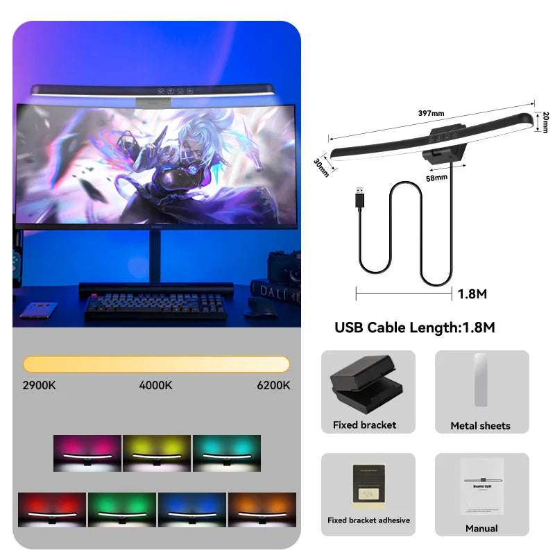DecorBites™ RGB Monitor Bar