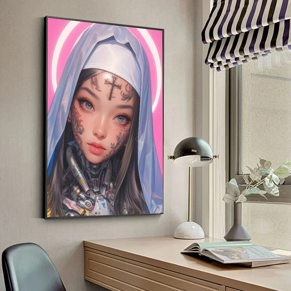 Anime Nun Poster Set