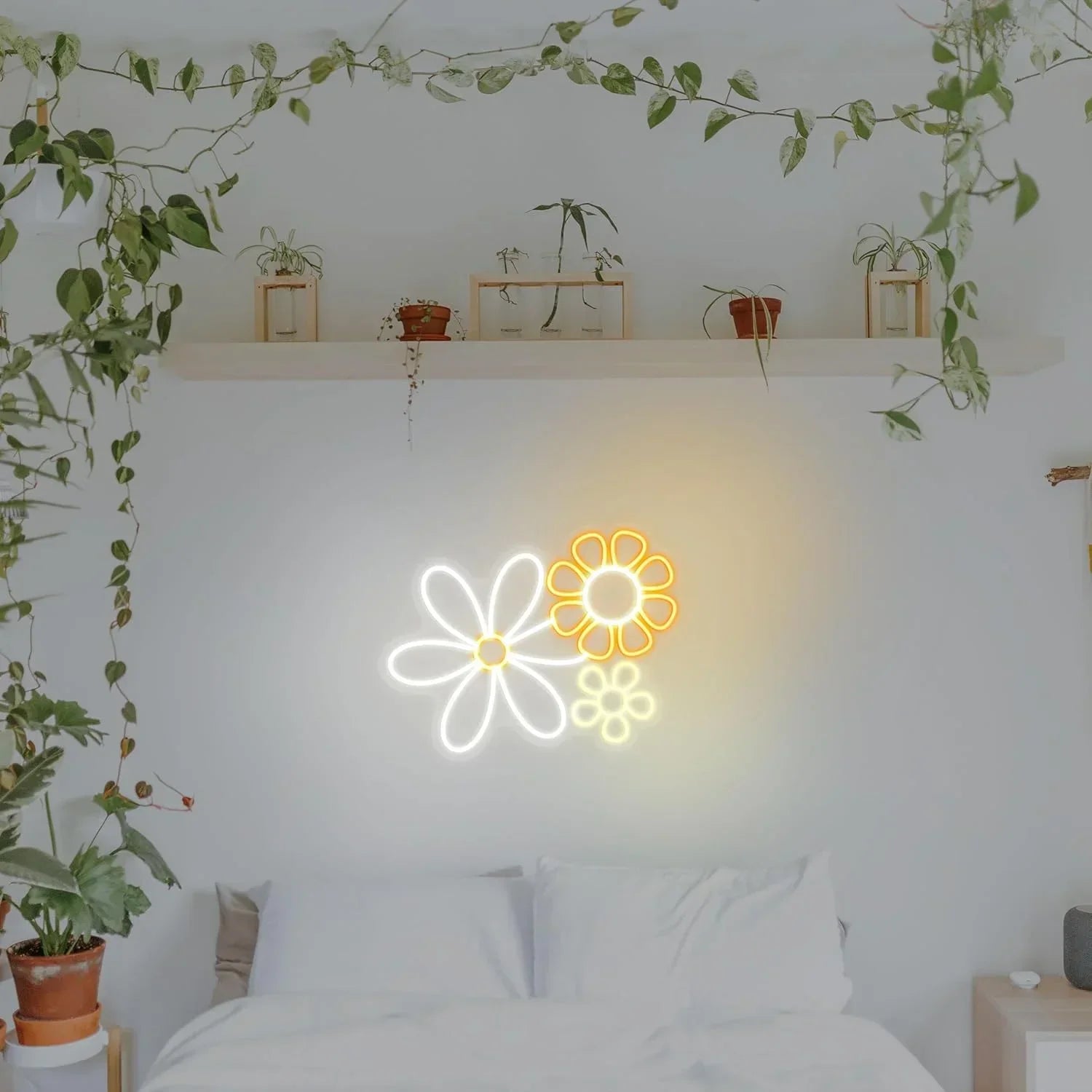 Neon Flower LED Wall Light