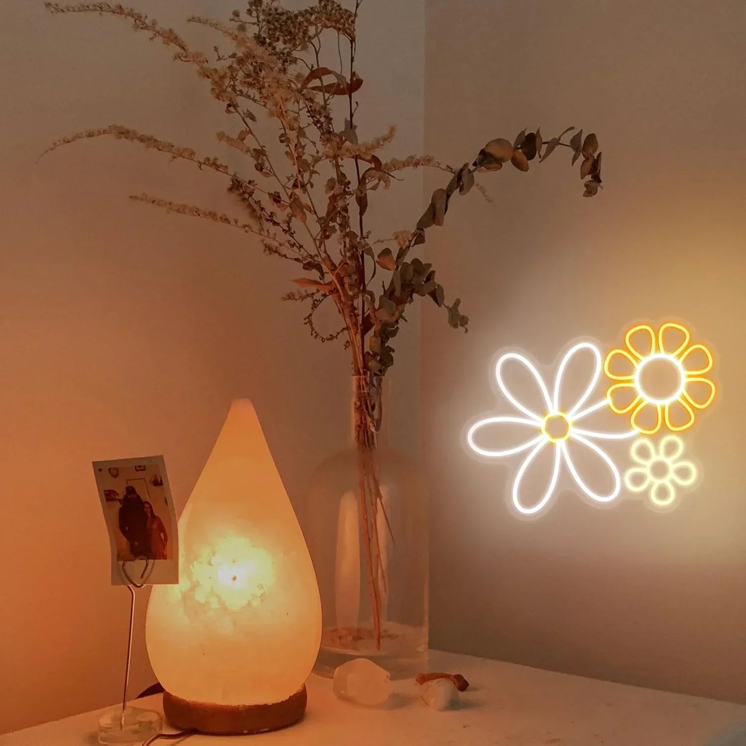 Neon Flower LED Wall Light